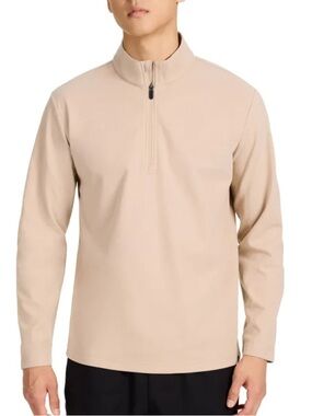 GAIAM soft Quarter Zip - Tan - Mens Top - xxl